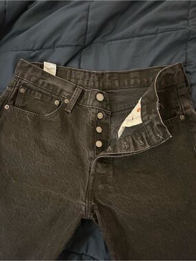 Levi's Black Men's Button-Fly Jean Shorts